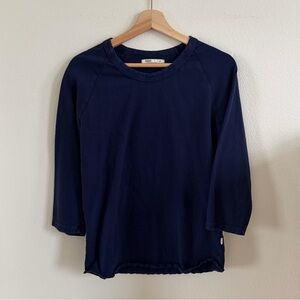 Shinola Baseball Tee in Navy